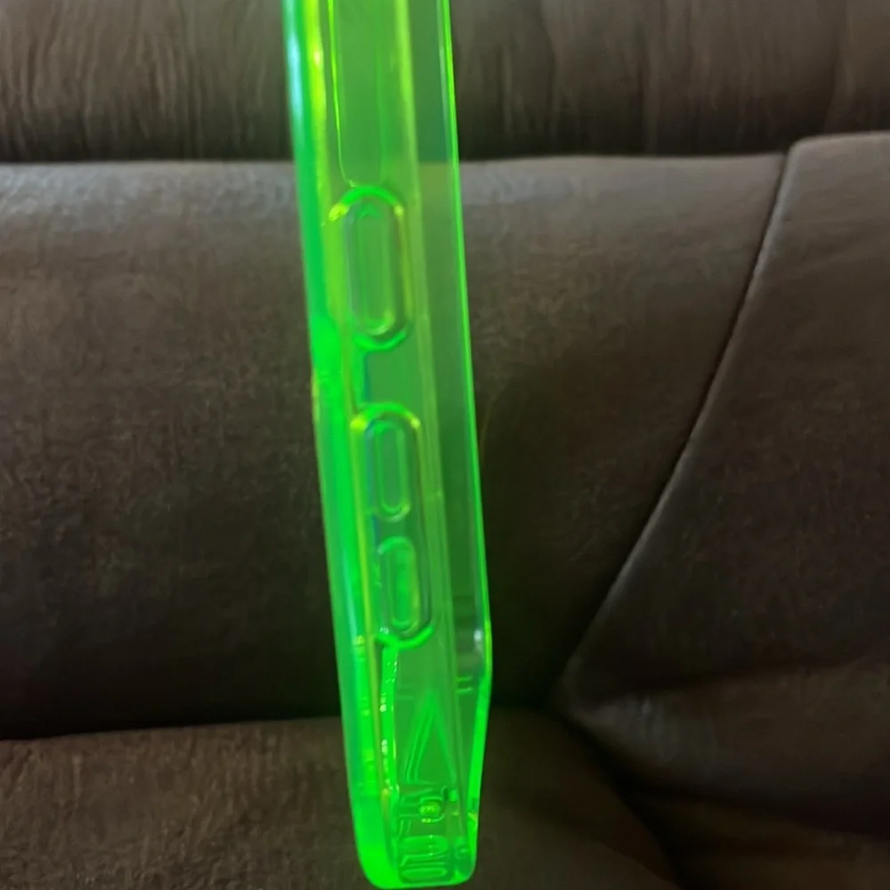 New Acrylic Neon Green Phone Case for Samsung Galaxy S24Plus